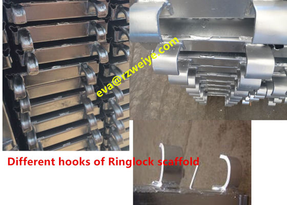 China O sistema do andaime de Ringlock, forjado/pressionou as placas de aço do andaime do gancho fornecedor