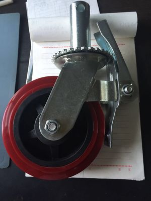 Rodízio de carregamento material de borracha ajustável da roda 350-420kg do PA do PVC de Fexible fornecedor