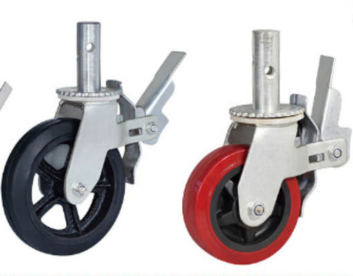 Rodízio de carregamento material de borracha ajustável da roda 350-420kg do PA do PVC de Fexible fornecedor