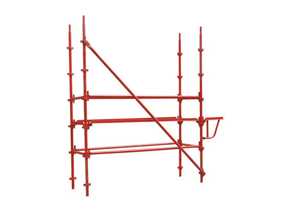 O mergulho quente pintou os componentes 48.3*3 do andaime de Kwikstage da K-fase Q235/3.25mm fornecedor