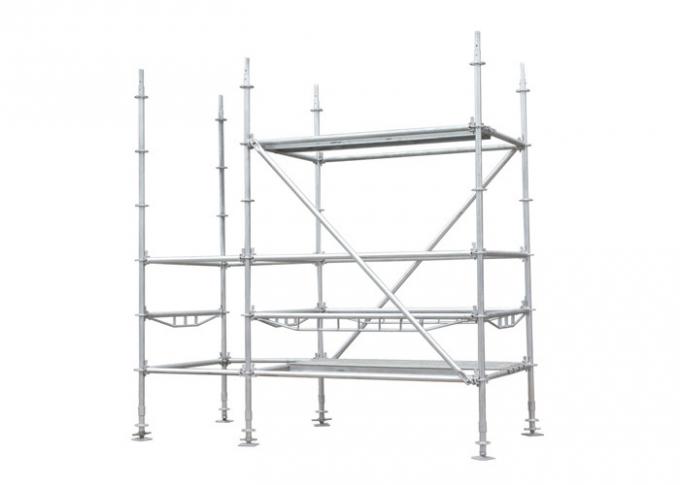 Sistema do andaime do HDG Q235 Q345 Ringlock para a construção alta da elevação